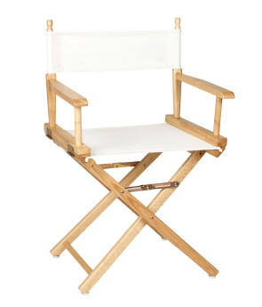 IVORY CANVAS SHORT DIRECTOR'S CHAIR