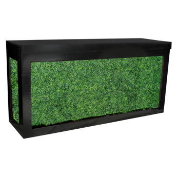 BLACK CAMBIO BAR WITH GREEN HEDGE INSERT 8'