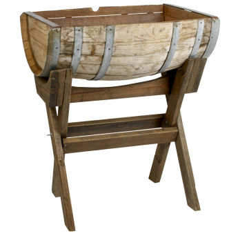 HALF WINE BARREL COOLER WITH STAND 36