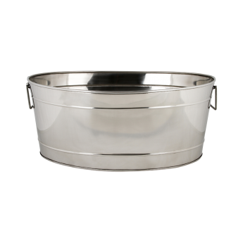 STAINLESS OVAL TUB 20 1/8