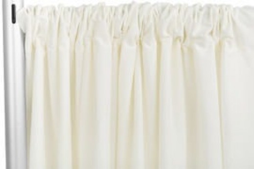 Ivory Standard Draping, 10' Wide, 11'-16' High