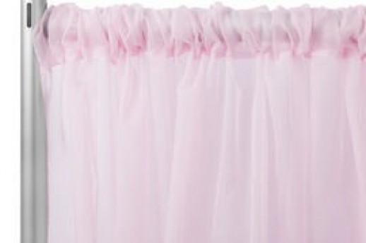 Pink Standard Draping, 10' Wide, 7'-10' High