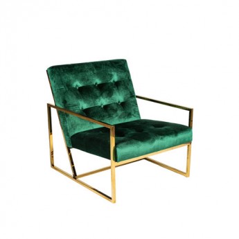 PALADIN LOUNGE CHAIR-Green & Gold 