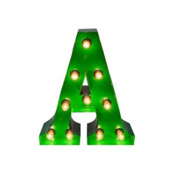 MARQUEE LETTER - A - GREEN