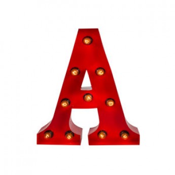 MARQUEE LETTER - A - RED