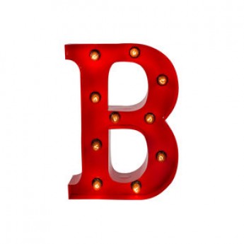 MARQUEE LETTER - B - RED
