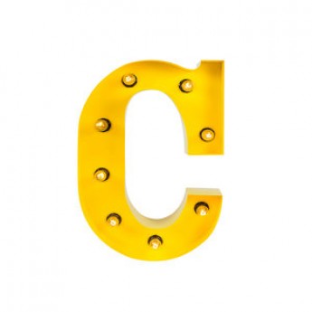 MARQUEE LETTER - C - YELLOW