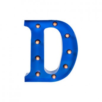 MARQUEE LETTER - D - BLUE