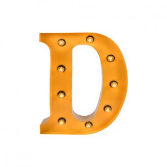 MARQUEE LETTER - D - GOLD