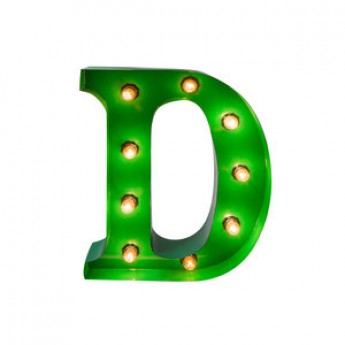 MARQUEE LETTER - D - GREEN