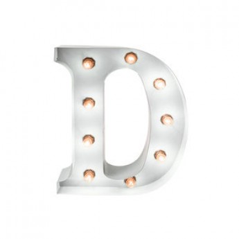MARQUEE LETTER - D - WHITE