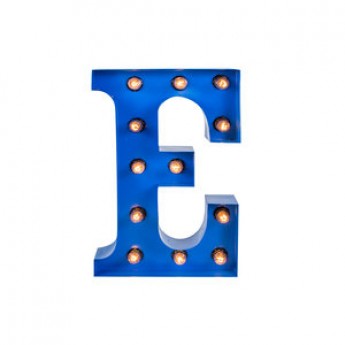 MARQUEE LETTER - E - BLUE