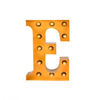 MARQUEE LETTER - E - GOLD