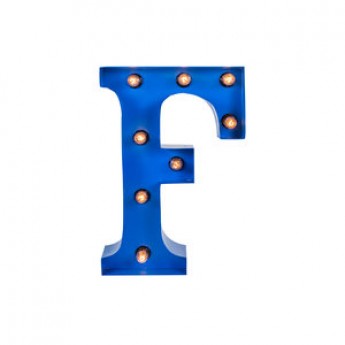 MARQUEE LETTER - F - BLUE