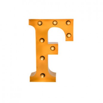MARQUEE LETTER - F - GOLD