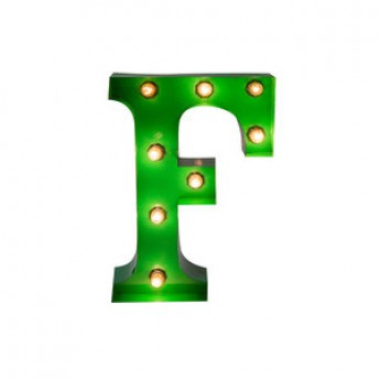 MARQUEE LETTER - F - GREEN