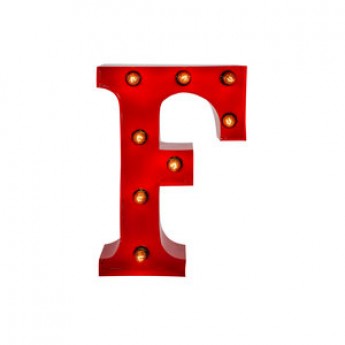 MARQUEE LETTER - F - RED