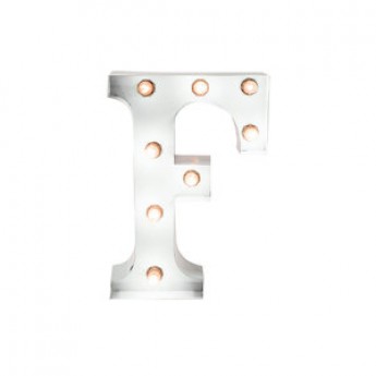 MARQUEE LETTER - F - WHITE