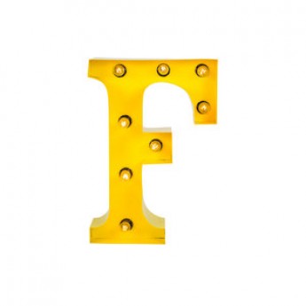 MARQUEE LETTER - F - YELLOW