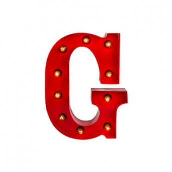 MARQUEE LETTER - G - RED