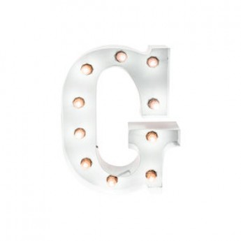 MARQUEE LETTER - G - WHITE