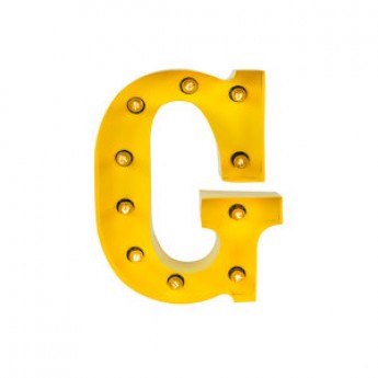 MARQUEE LETTER - G - YELLOW