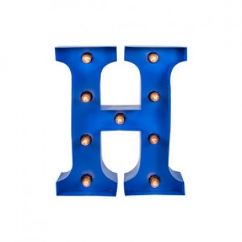 MARQUEE LETTER - H - BLUE