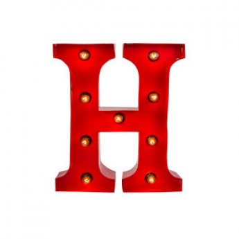 MARQUEE LETTER - H - RED