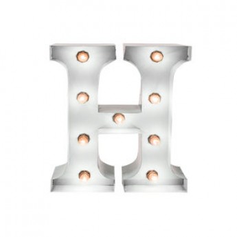MARQUEE LETTER - H - WHITE