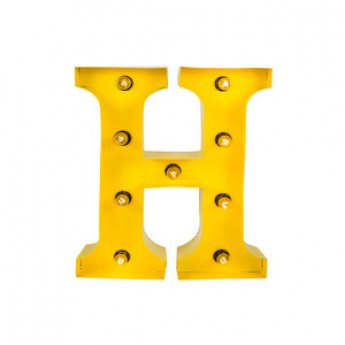 MARQUEE LETTER - H - YELLOW