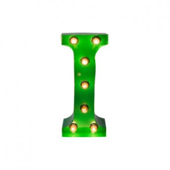 MARQUEE LETTER - I - GREEN