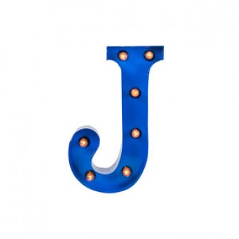 MARQUEE LETTER - J - BLUE