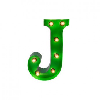 MARQUEE LETTER - J - GREEN
