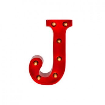 MARQUEE LETTER - J - RED