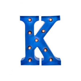 MARQUEE LETTER - K - BLUE