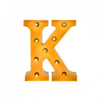 MARQUEE LETTER - K - GOLD