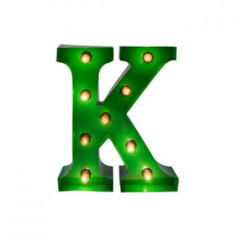 MARQUEE LETTER - K - GREEN