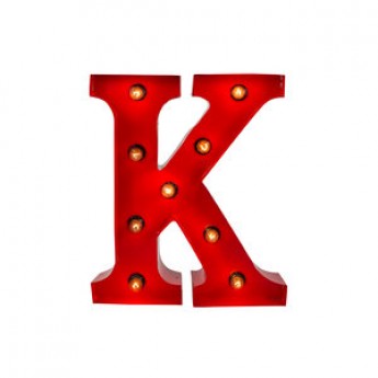 MARQUEE LETTER - K - RED