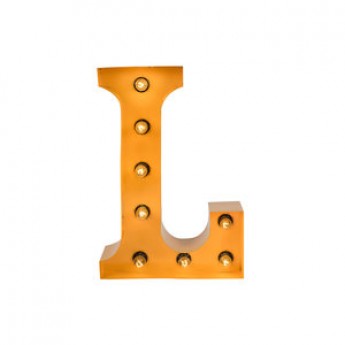 MARQUEE LETTER - L - GOLD