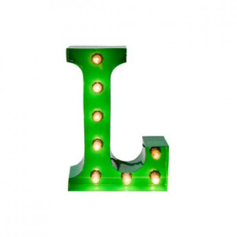 MARQUEE LETTER - L - GREEN