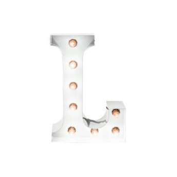 MARQUEE LETTER - L - WHITE