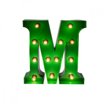 MARQUEE LETTER - M - GREEN
