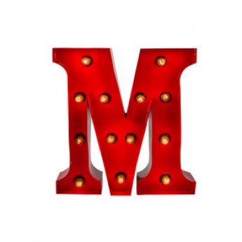 MARQUEE LETTER - M - RED