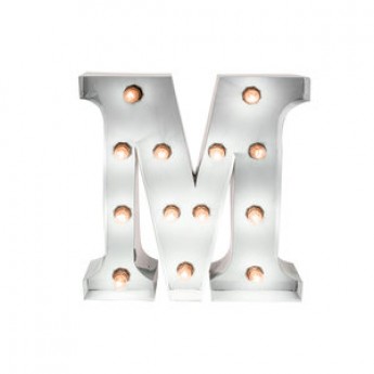MARQUEE LETTER - M - WHITE