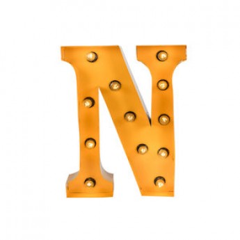 MARQUEE LETTER - N - GOLD