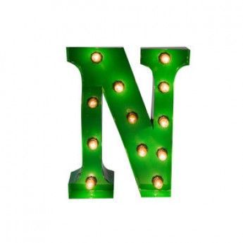 MARQUEE LETTER - N - GREEN