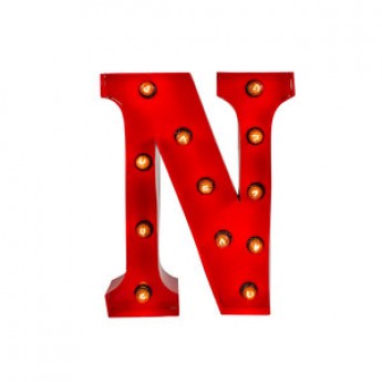 MARQUEE LETTER - N - RED