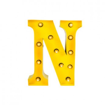 MARQUEE LETTER - N - YELLOW