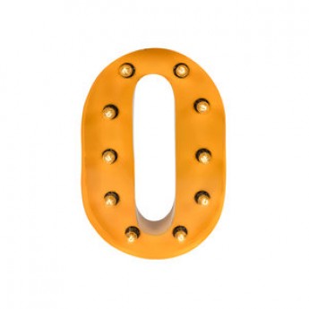 MARQUEE LETTER - O - GOLD