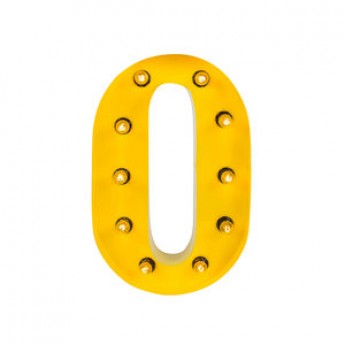 MARQUEE LETTER - O - YELLOW